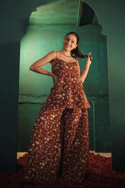 Anjali Red Thread Work Set