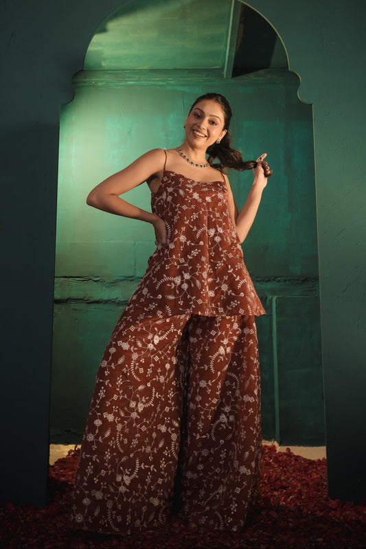 Anjali Red Thread Work Set