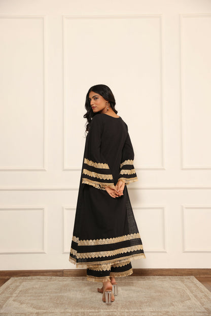 Leela Black Pakistani Suit Set