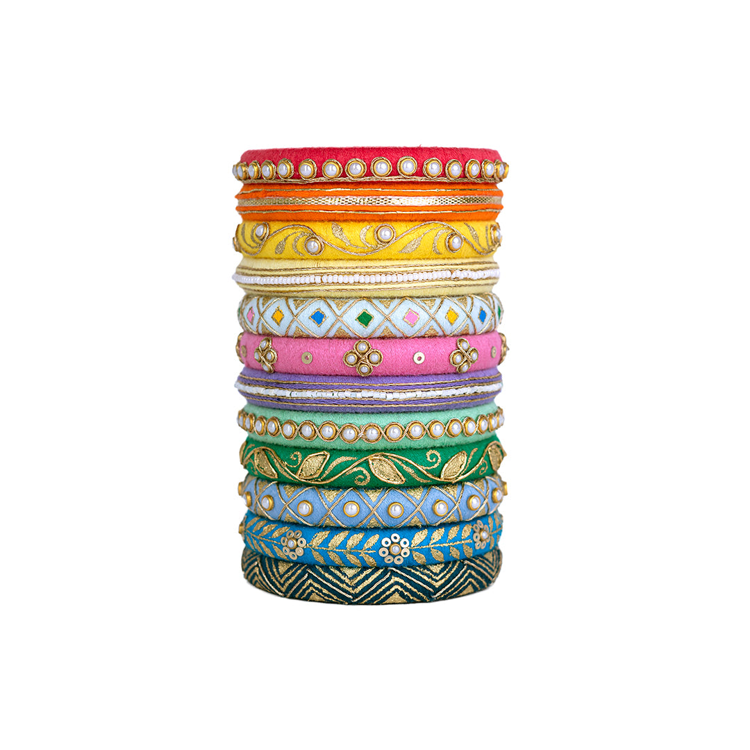 Amodini Pastel Tone Bangle Set