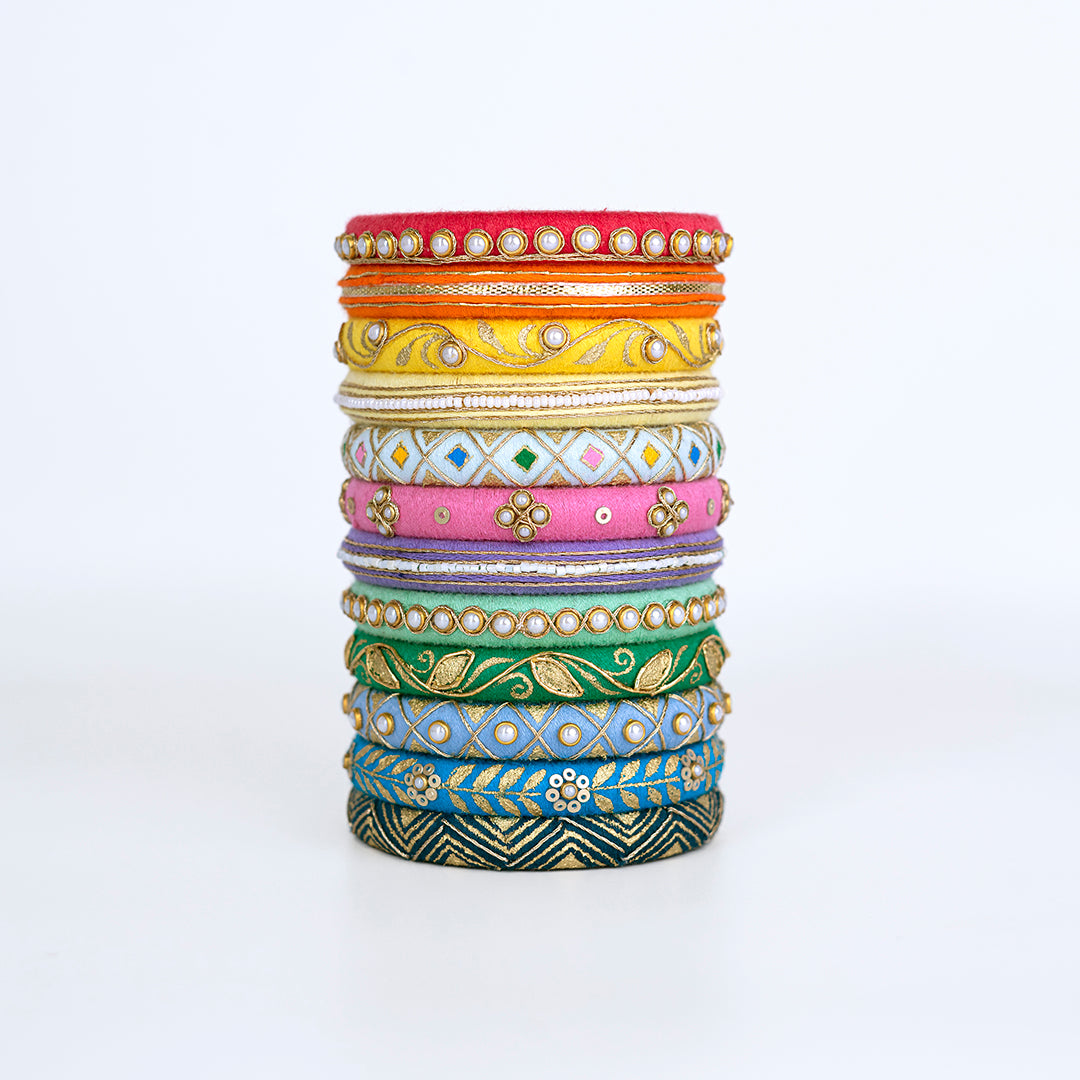 Amodini Pastel Tone Bangle Set