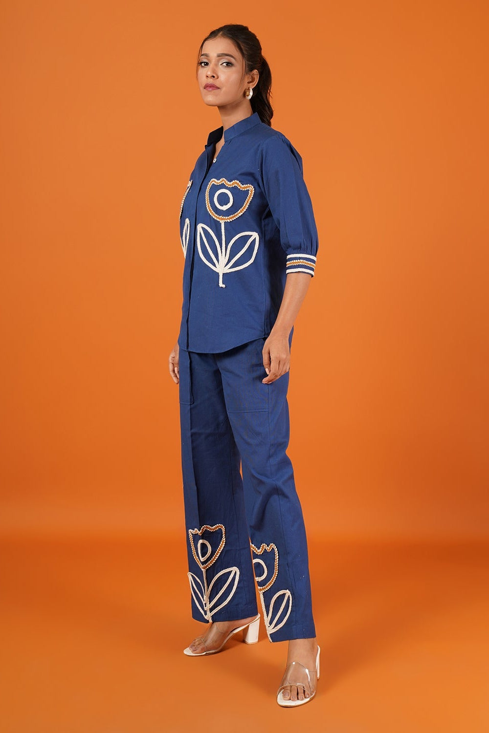 Blue Tulip Dori Embroidered Coord Set