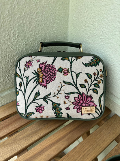 Meadow Bloom Handcrafted Briefcase Sling