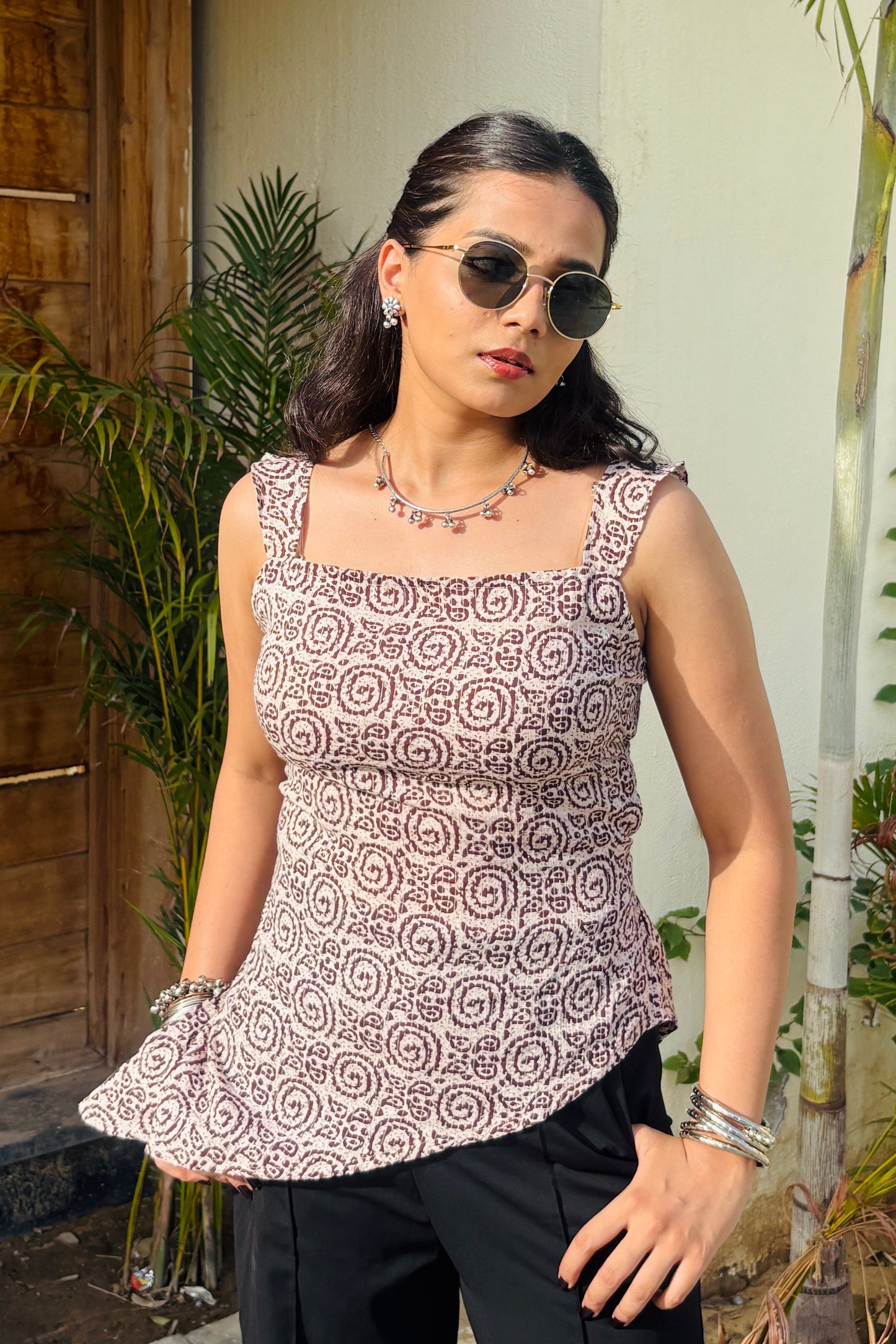 Dhara Side Cut Cotton Kurti