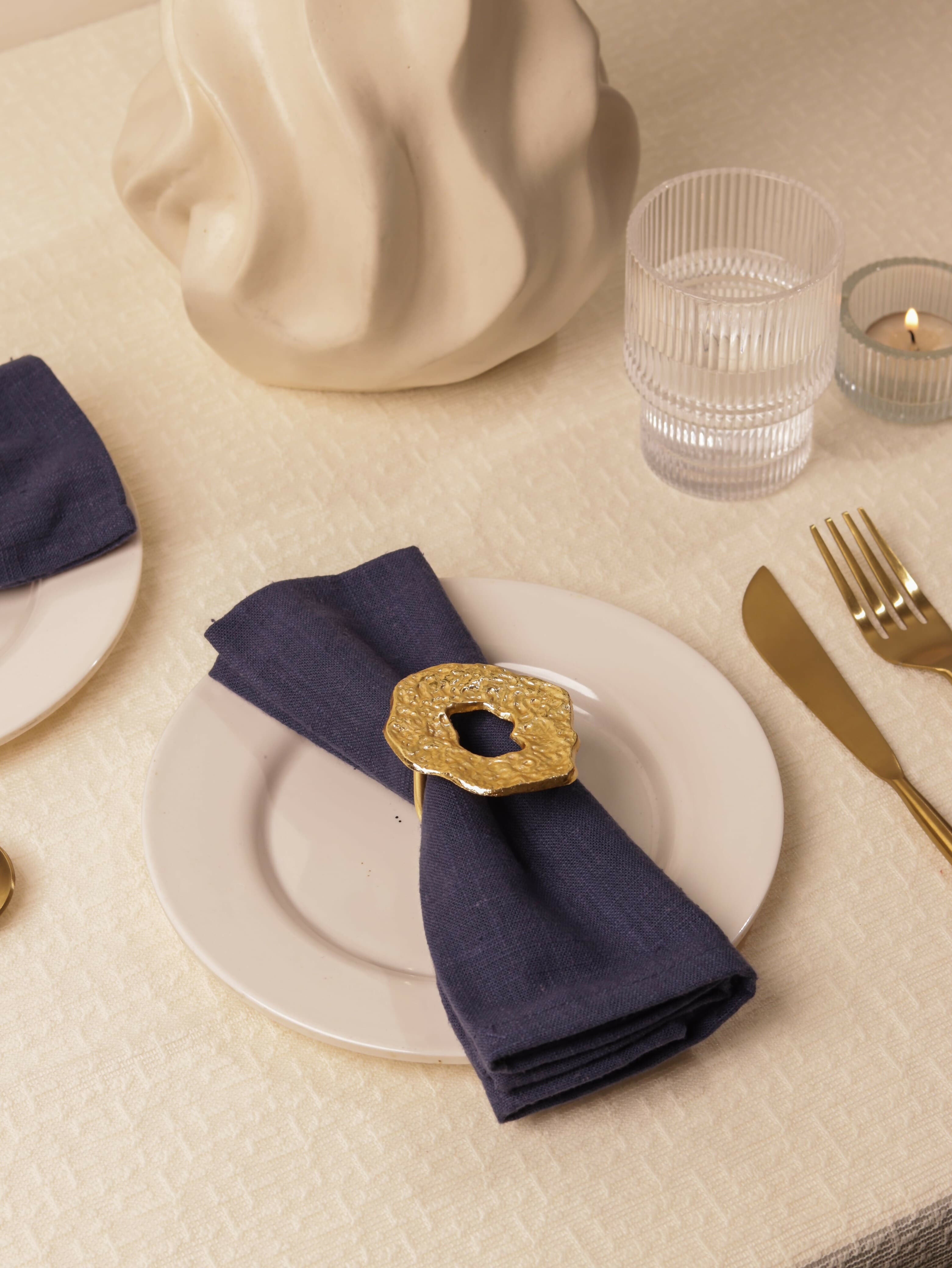 Hammered Champagne Gold Napkin Rings Local Nation