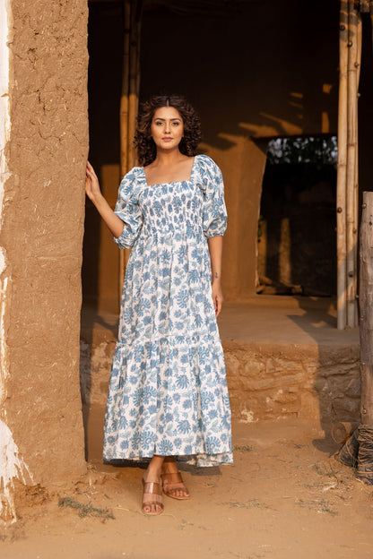 Iris Handblock Dream Dress