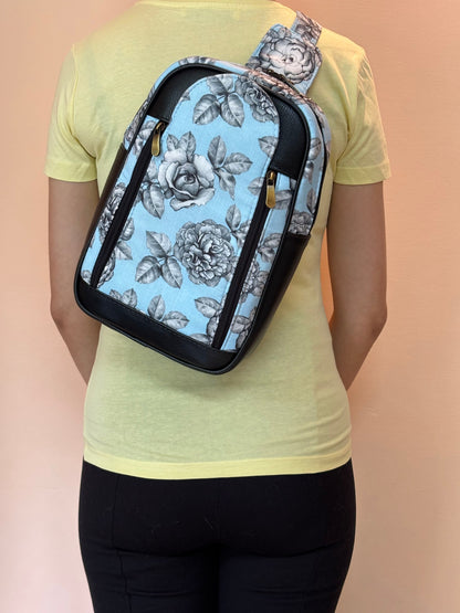 Midnight Rose Handcrafted Backpack