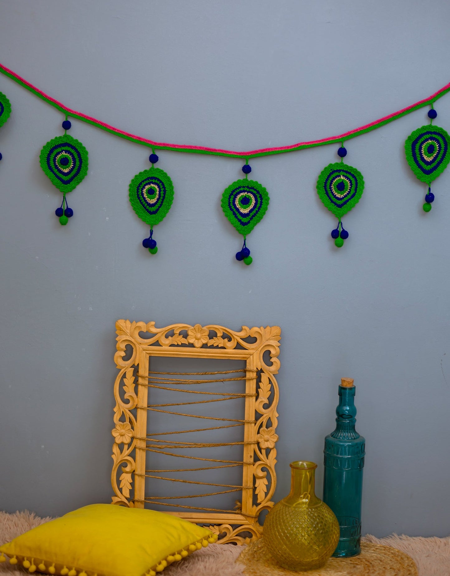 Handcrafted Morpankh Toran