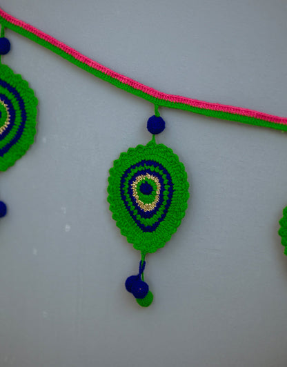 Handcrafted Morpankh Toran