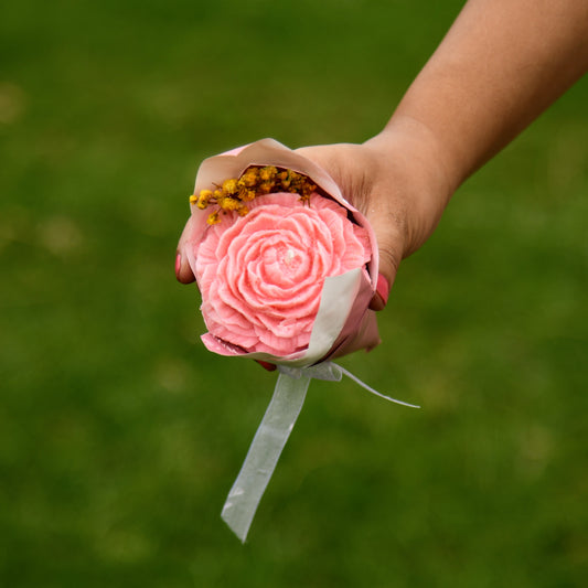 Scented Candle Rose Bouquet