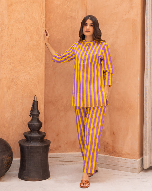 Bandstands Short Kurta Pyjama - Soft Cotton Co-ord Set