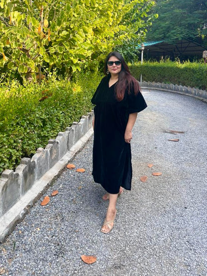 Black Velvet Kaftan