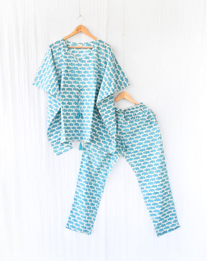 Happy Hippos Chill Jams Cotton Co-ord Set