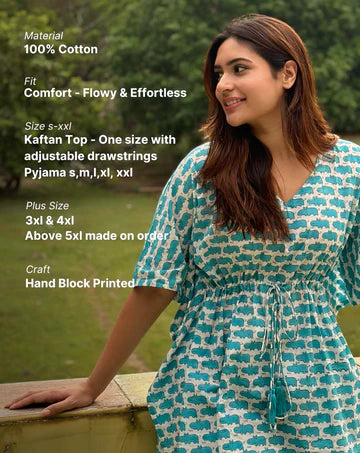 Happy Hippos Chill Jams Cotton Co-ord Set