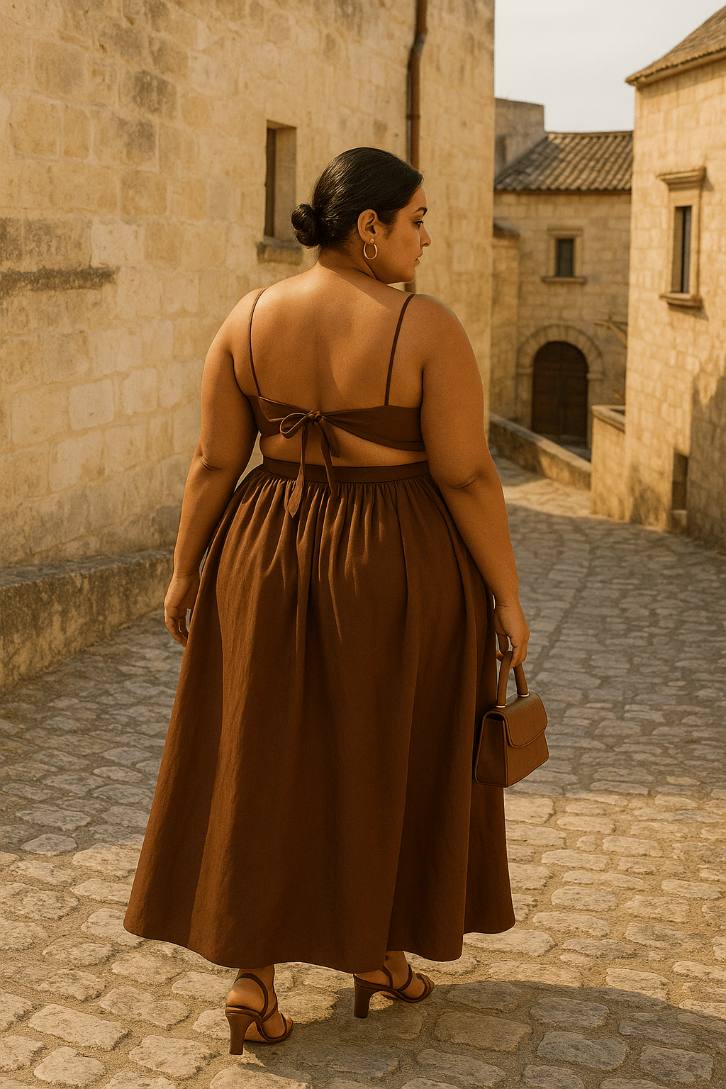 Brown Emery Cotton Co-ord Set