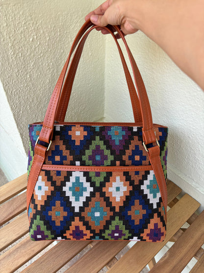 Geo Weave Handcrafted Tote