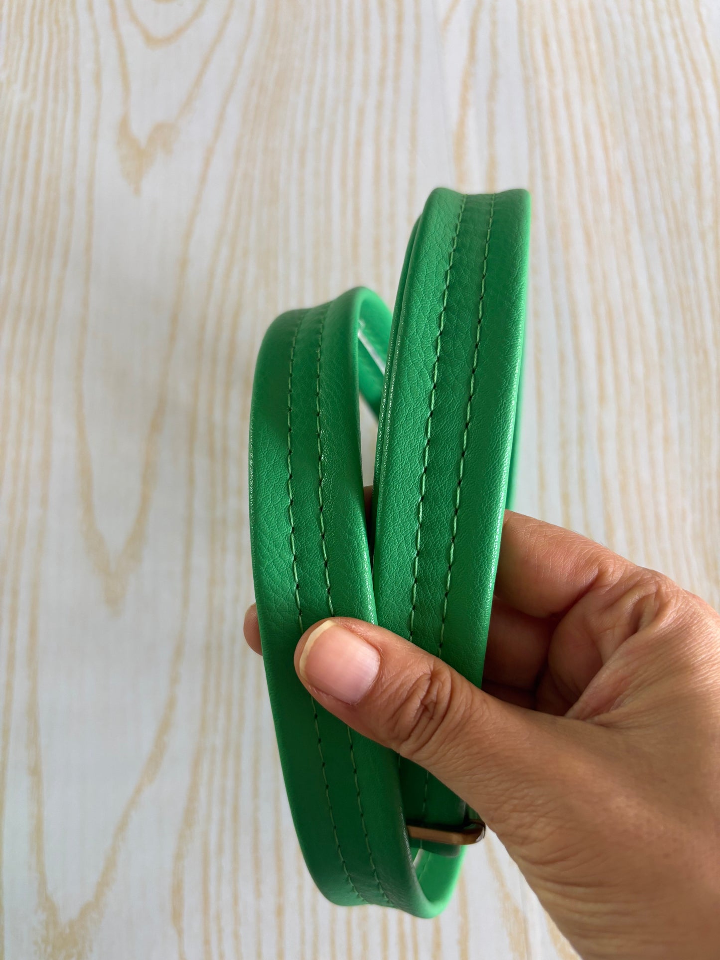 Pink And Green Handcrafted Sling Bag