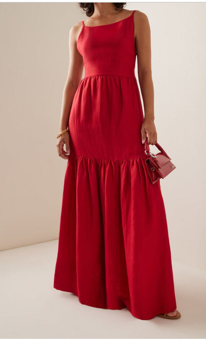 Red Long Maxi Dress