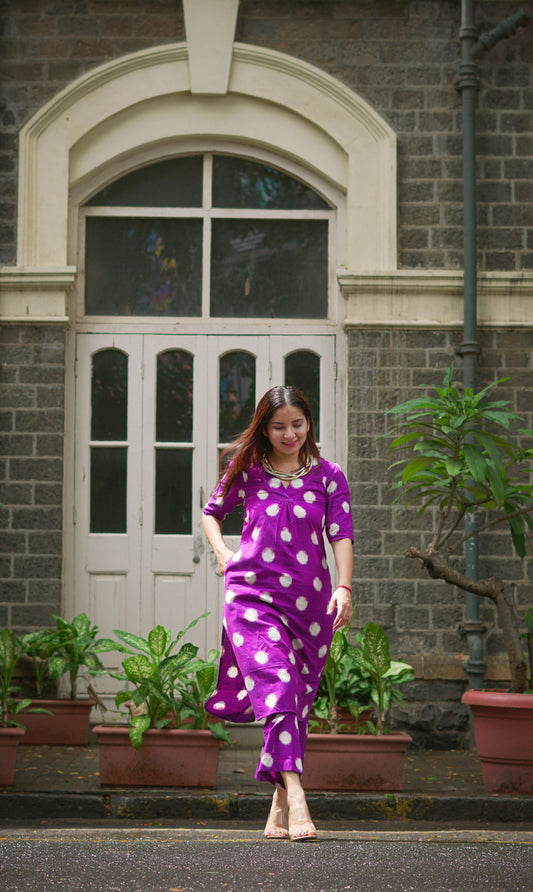 Agni Purple Co-ord Set