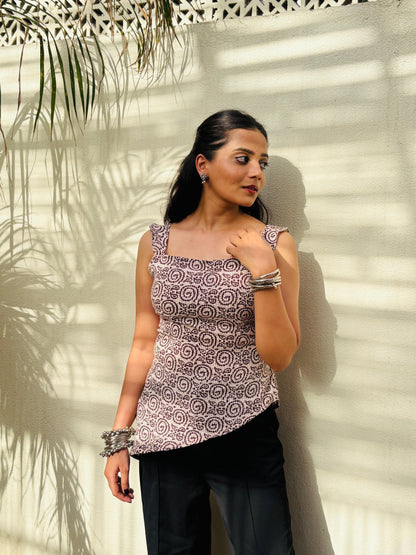 Dhara Side Cut Cotton Kurti