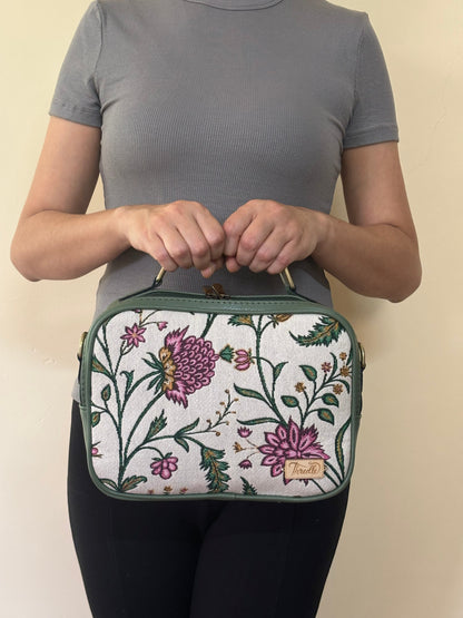 Meadow Bloom Handcrafted Briefcase Sling