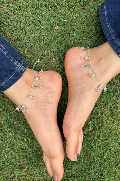 Owl Silver Anklets
