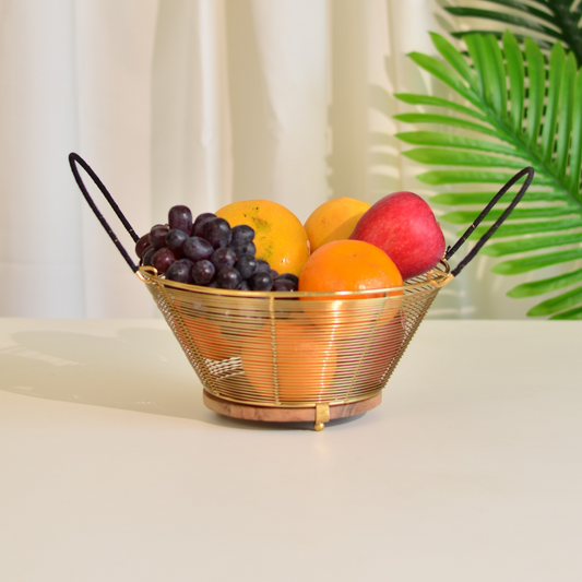 Fruit Basket| Bread Basket: Wood & Metal