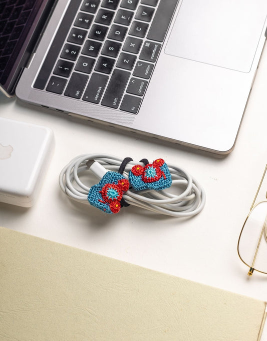 Set of 3 Handcrafted Cable Organizer - Car