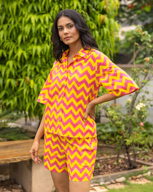 Candy Shortees - Soft Cotton Shirt & Shorts Set