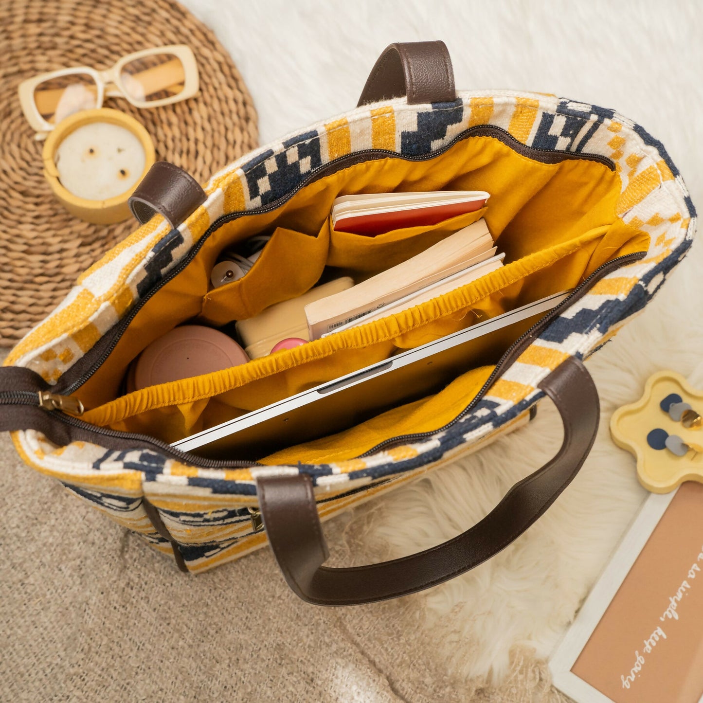 Minion Maze Cotton Jacquard Tote Bag