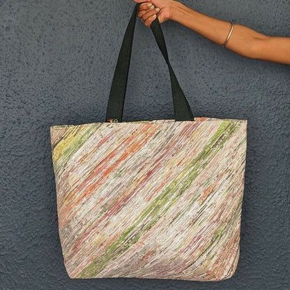 Upcycled Handwoven: The Beach Bag