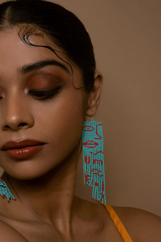 Chandramukhi Beaded Earrings