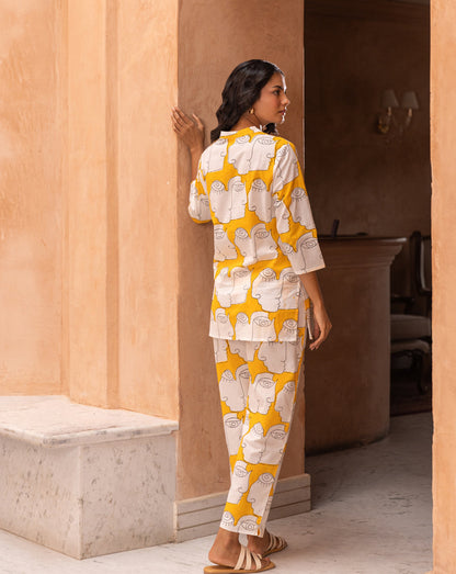 Chehre Short Kurta Pyjama - Soft Cotton Co-ord Set