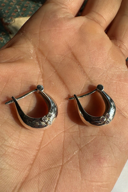 Chhoti Baali Small Silver Hoop