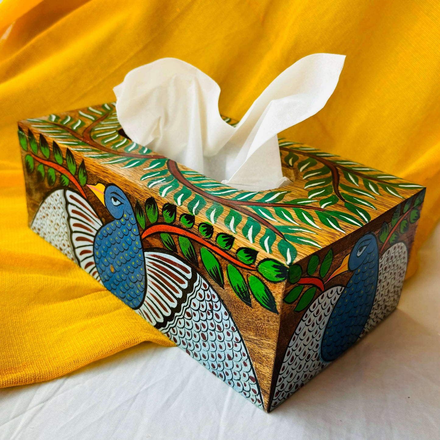 Maya Wooden Tissue Box