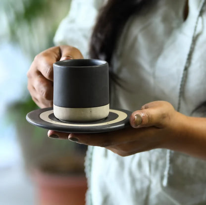 Black Bird Espresso Cup And Saucer