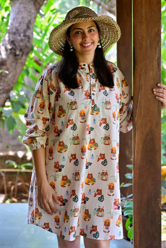 Garden Bears Susegad Shirt Dress