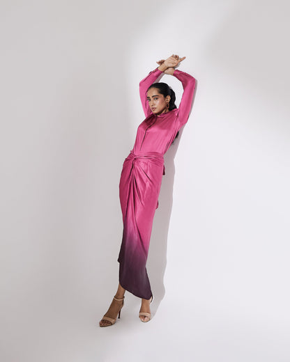 Freda Pink Ombre Co-ord Set