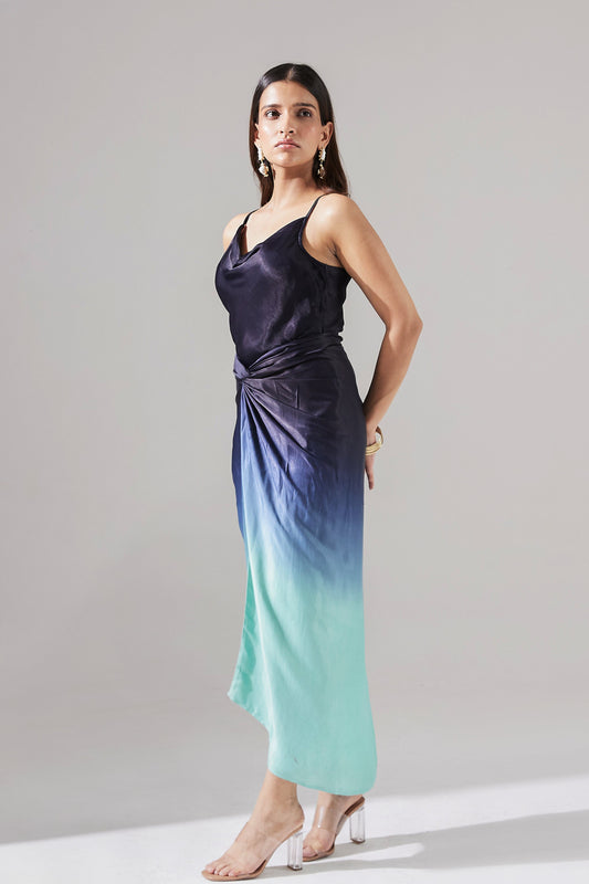 Nia Blue Ombre Co-ord Set