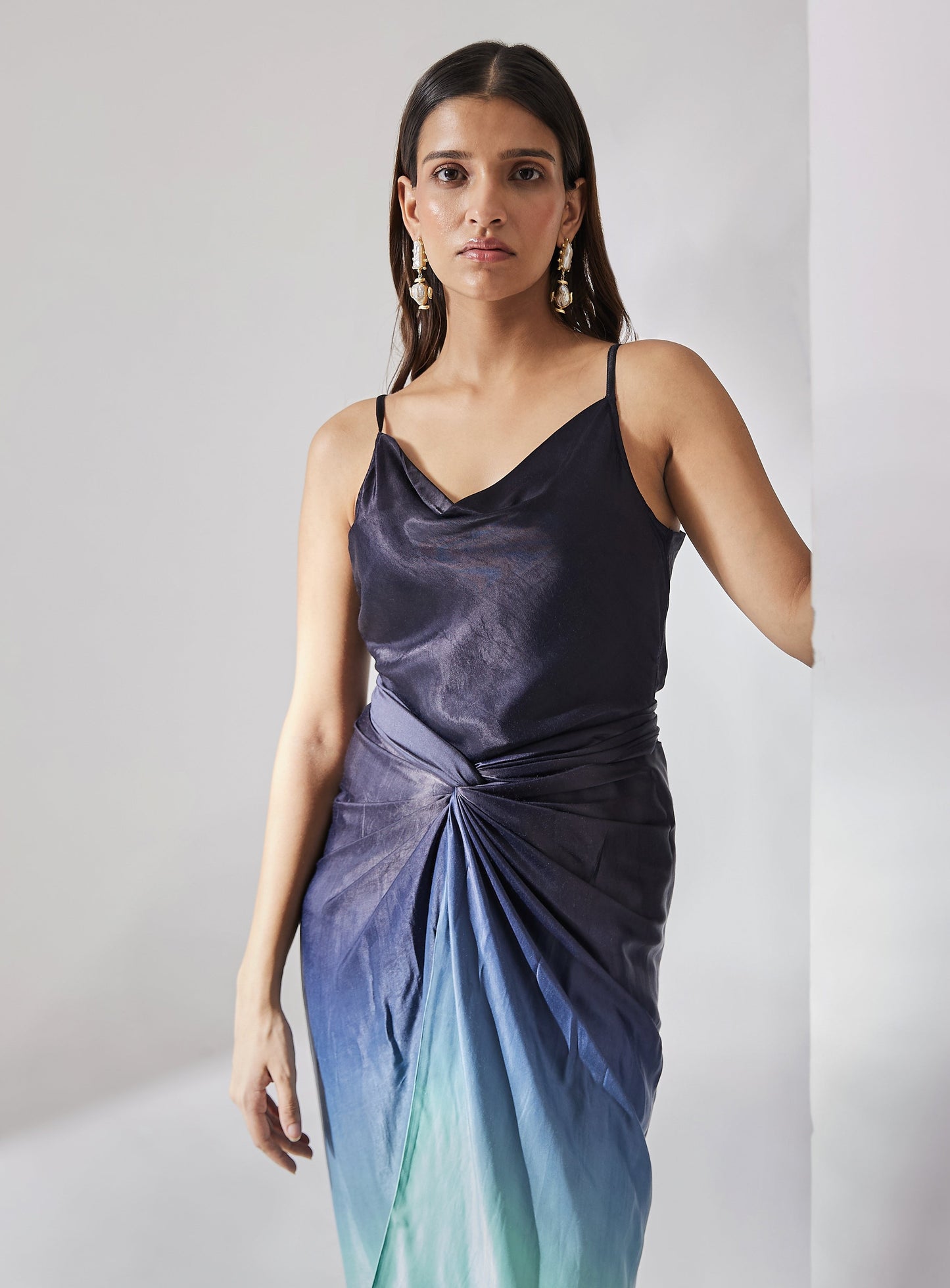 Nia Blue Ombre Co-ord Set