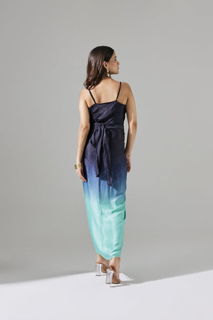 Nia Blue Ombre Co-ord Set