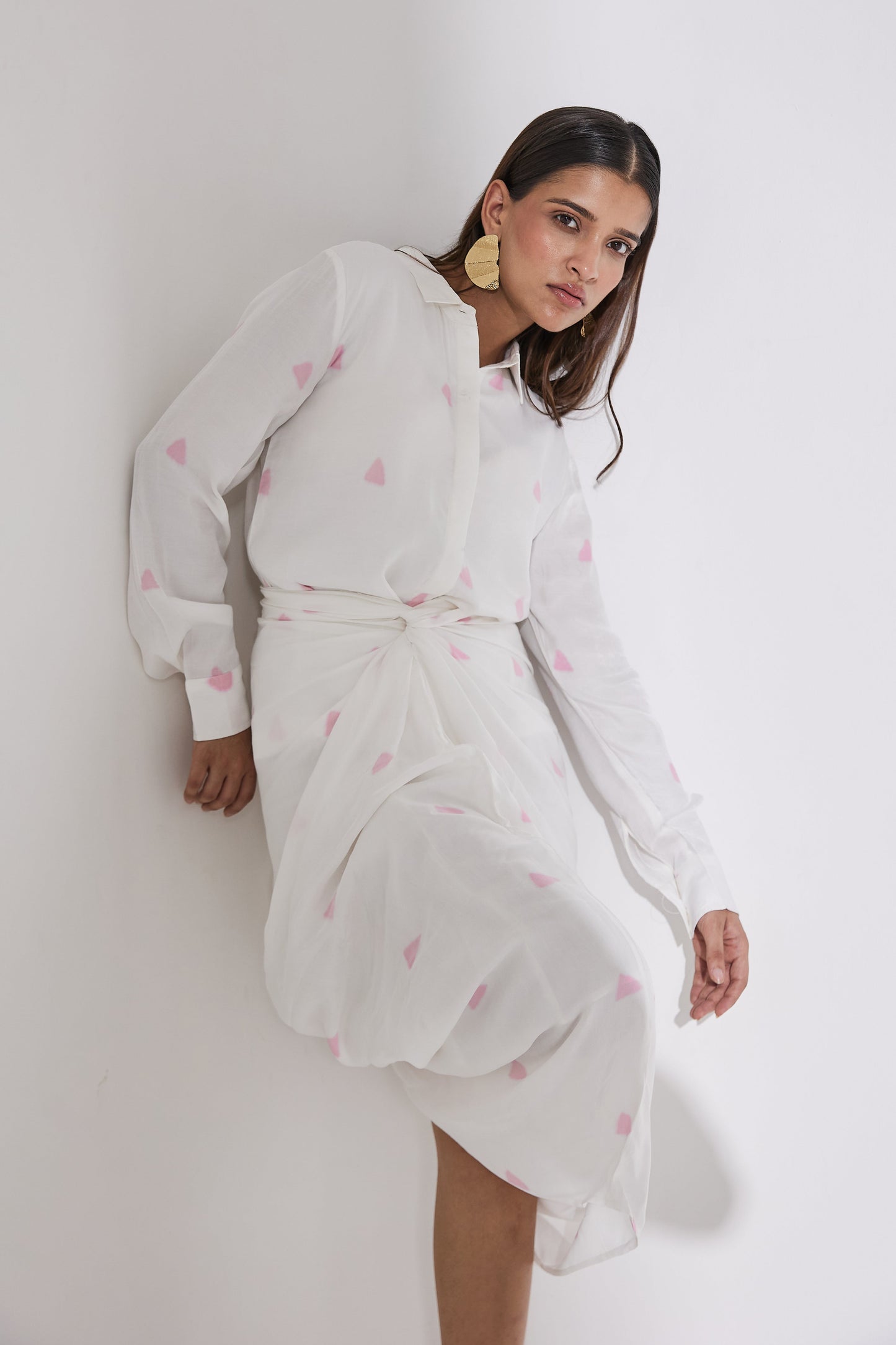 Odessa White Silk Co-ord Set