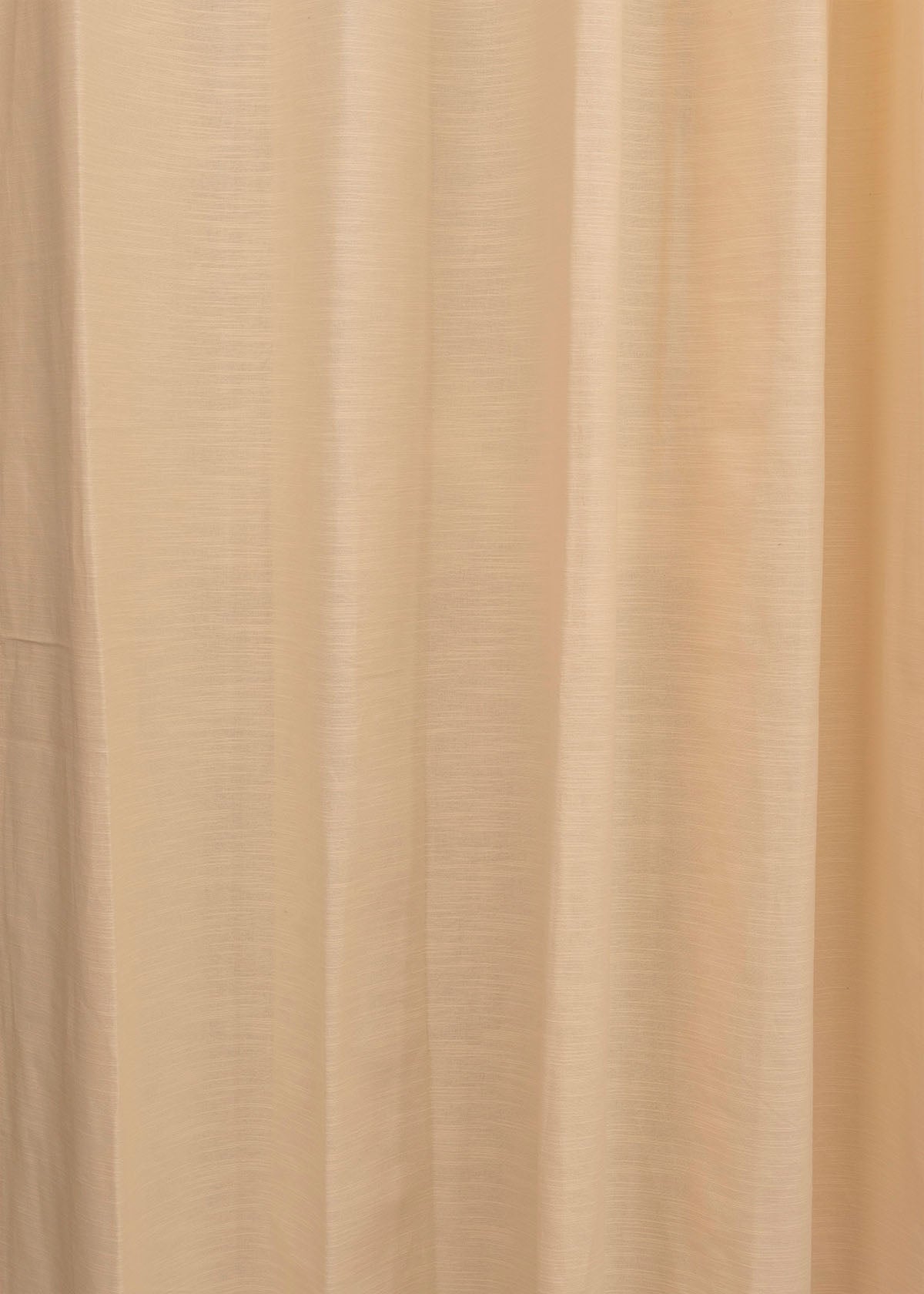 Room Darkening - Solid Cream Cotton Plain Curtain