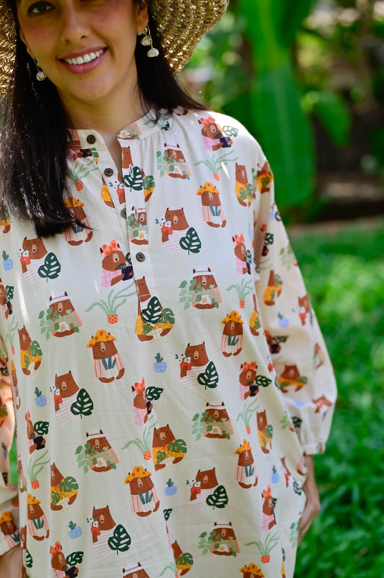 Garden Bears Susegad Shirt Dress