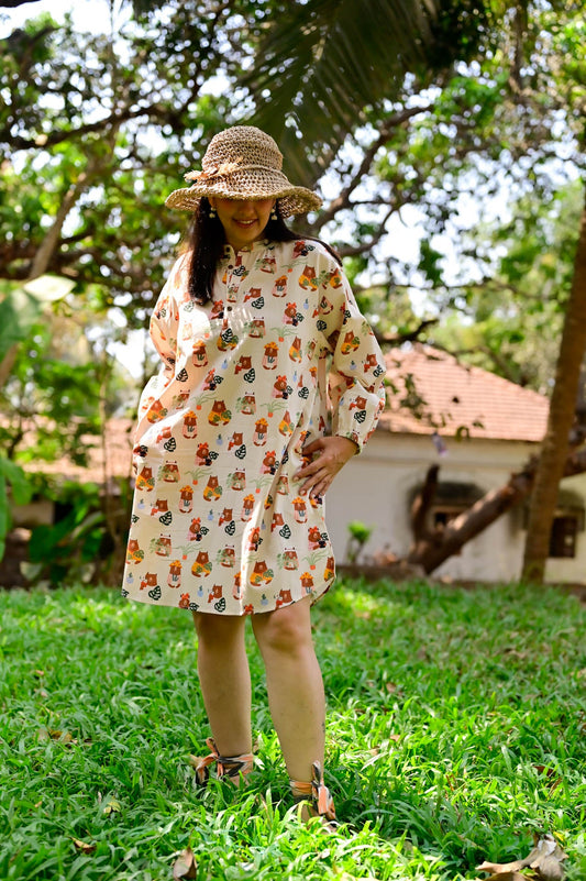 Garden Bears Susegad Shirt Dress