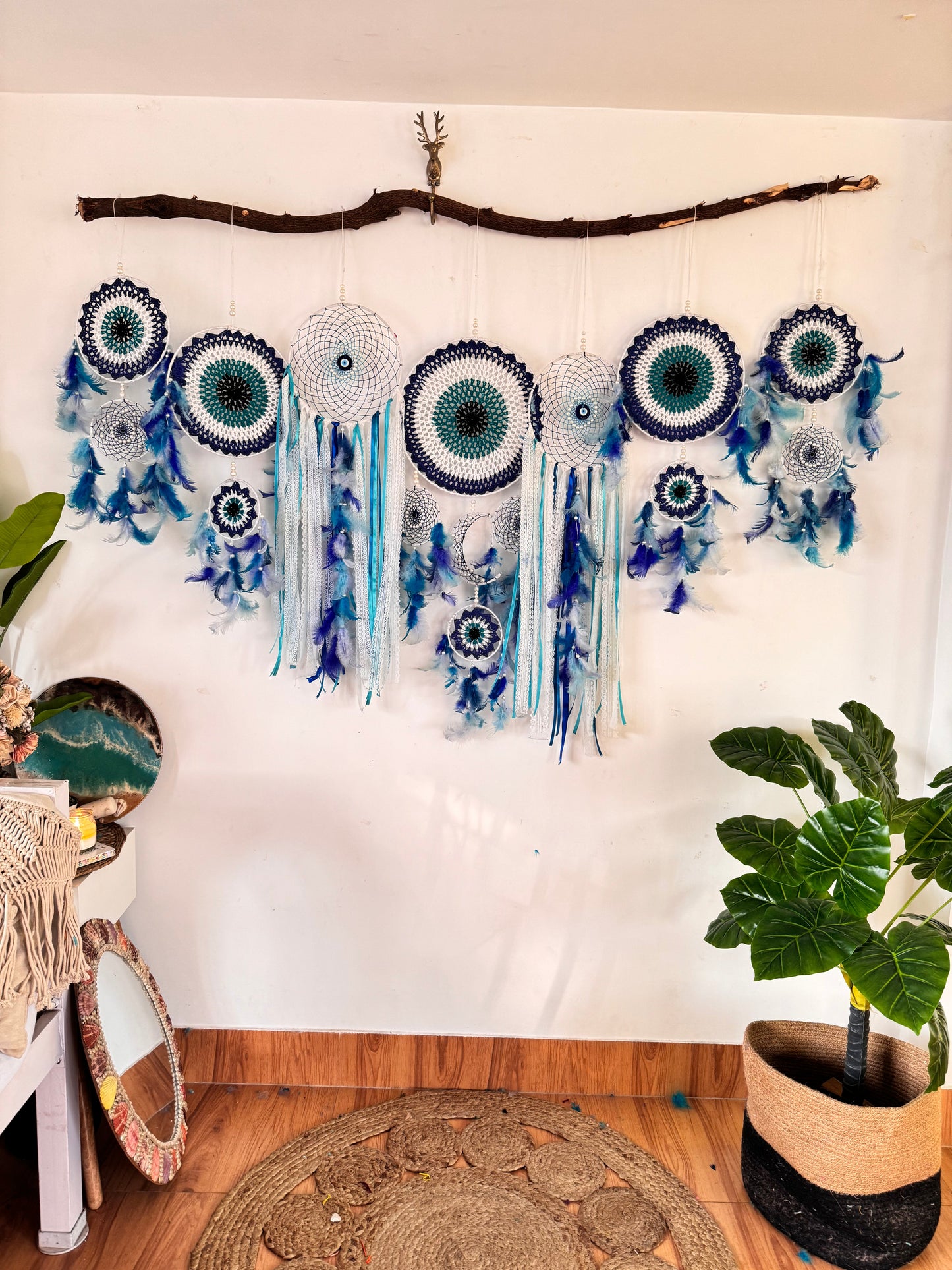 Evil Eye Cluster Dreamcatcher