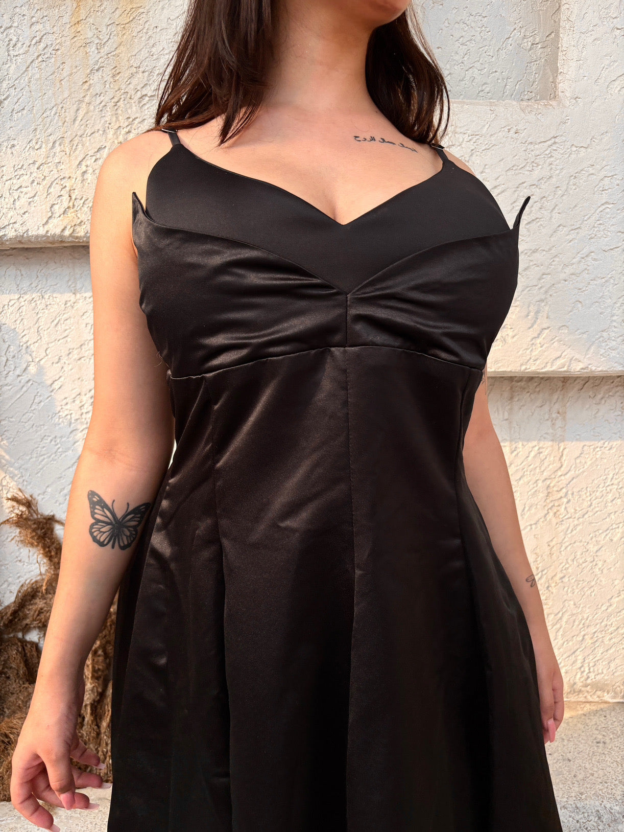 Swan Noir Flare Dress