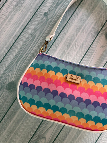 Candy Wave Handcrafted Baguette Bag
