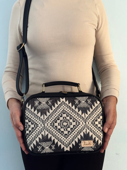 Monochrome Handcrafted Briefcase Sling