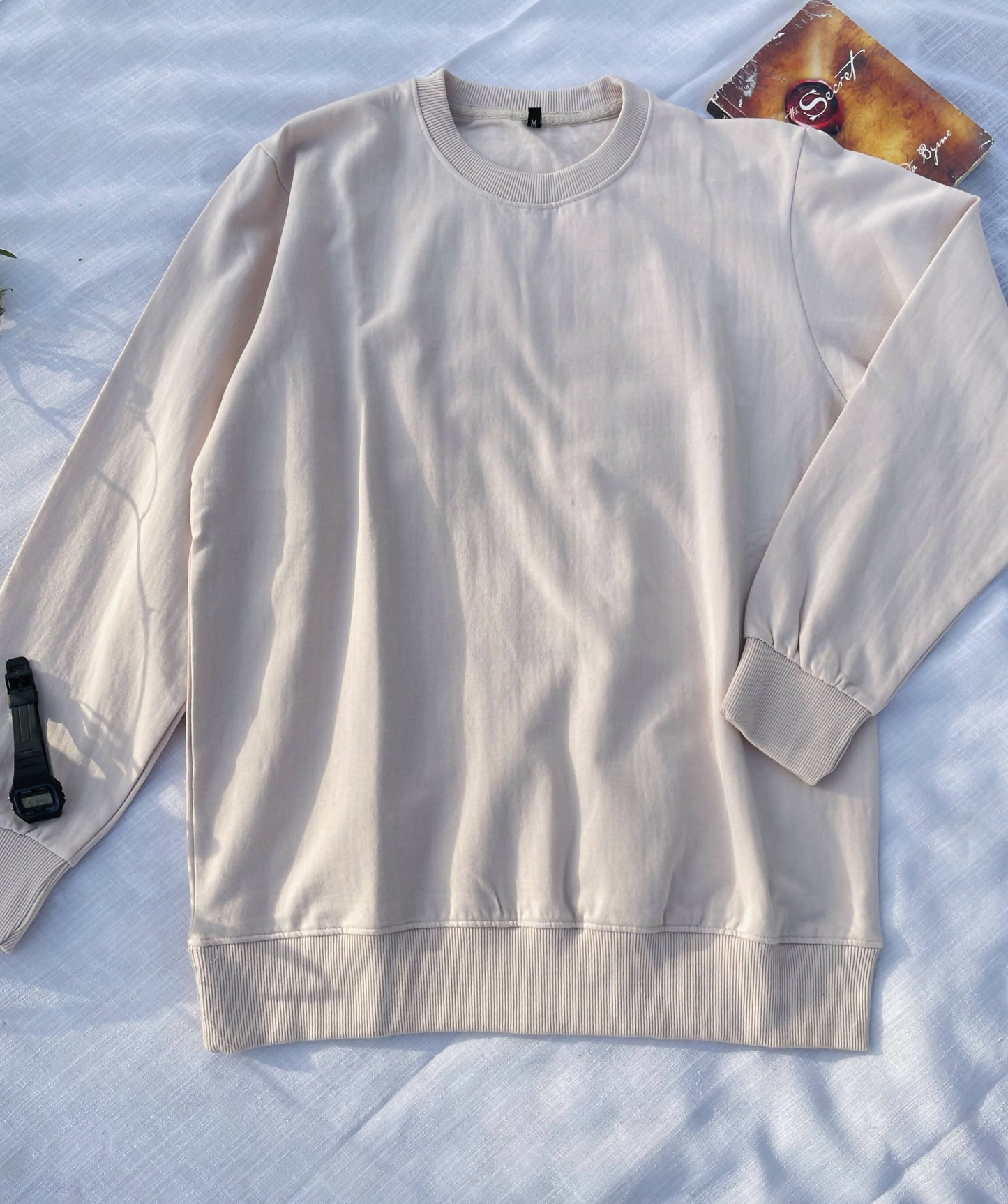 National Park Embroidered Beige Sweatshirt